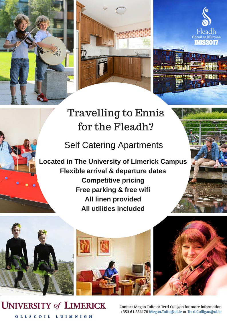 Self Catering Apartments Located in The University of Limerick Campus